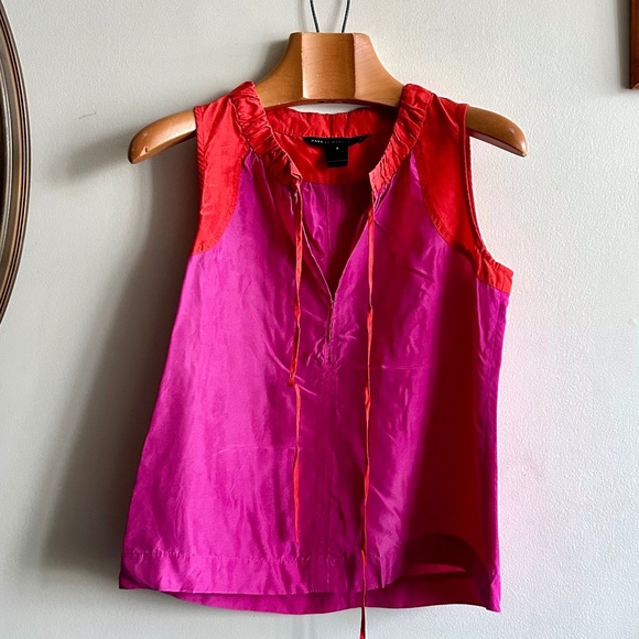 Marc by Marc Jacobs Silk Colorblock Top - Picture 2 of 7